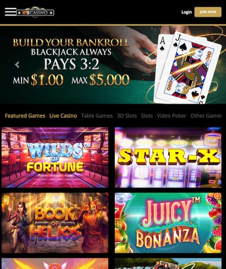 MyB Casino App Lobby