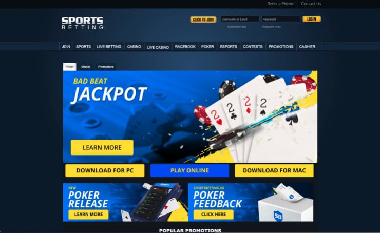 SportsBetting Poker Bonuses