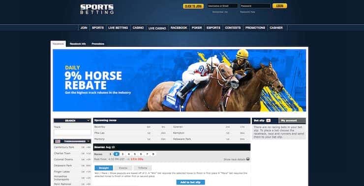 SportsBetting.ag Horse Racing Betting