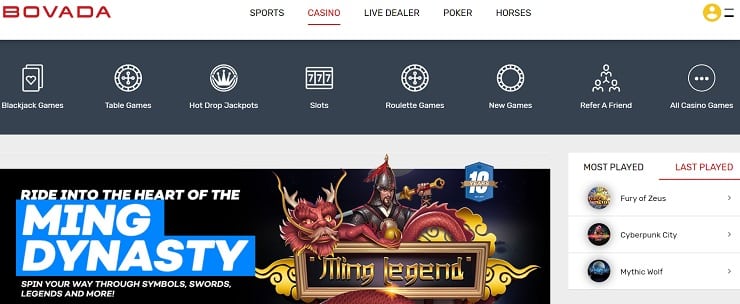 West Virginia online gambling- Bovada