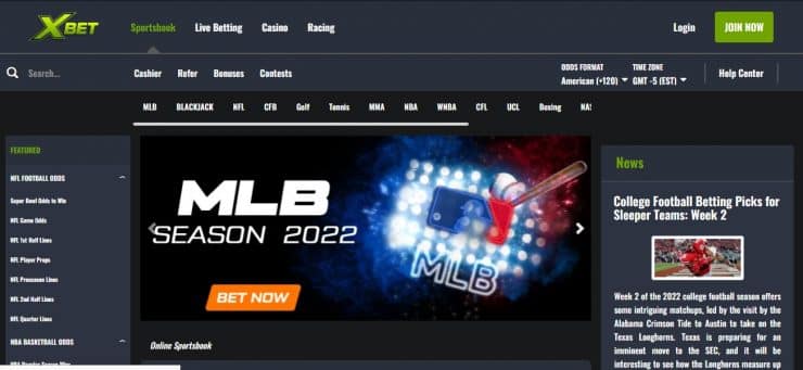 Xbet homepage for gambling in Mississippi