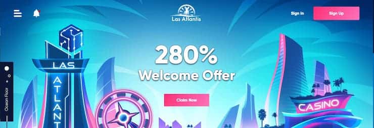 Las Atlantis Casino homepage