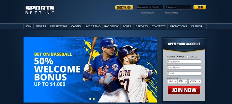 Sportsbetting.ag Sports Betting Site homepage