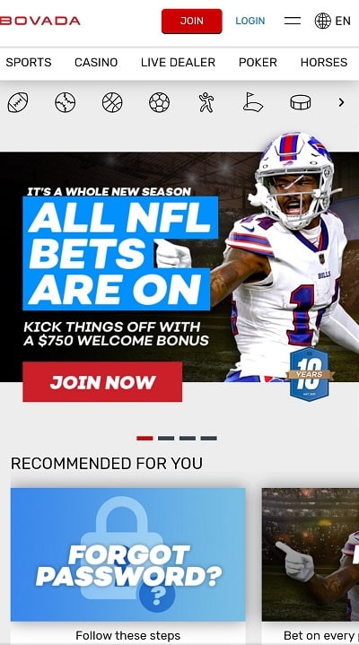 Bovada NFL Betting Offer: $750 In American Football Free Bets