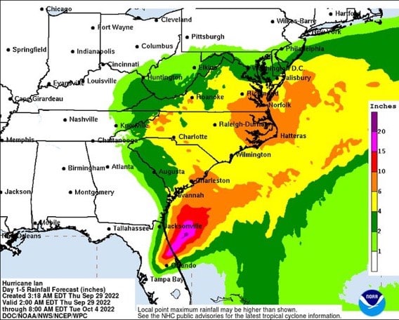 hurricane ian virginia