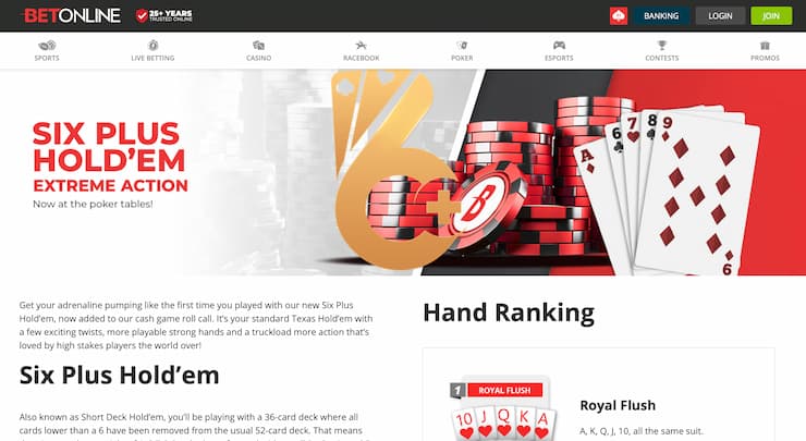 BetOnline Poker Super 6