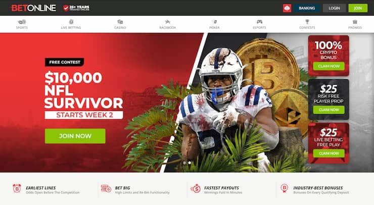 BetOnline Gambling Site