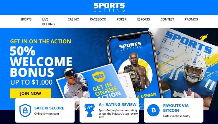 SportsBetting.ag Featured Homepage
