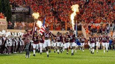 virginia tech football entrance