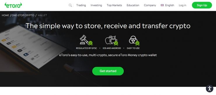 eToro homepage