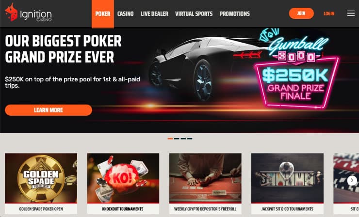 Ignition Poker Tournaments Online