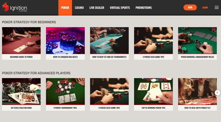 Ignition Poker Strategies