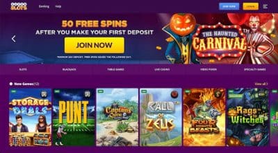 Super Slots Casino Game Lobby