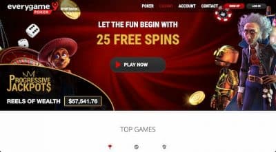 Everygame Free Spins Bonus