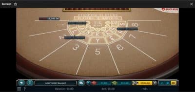 Wild Casino Baccarat odds