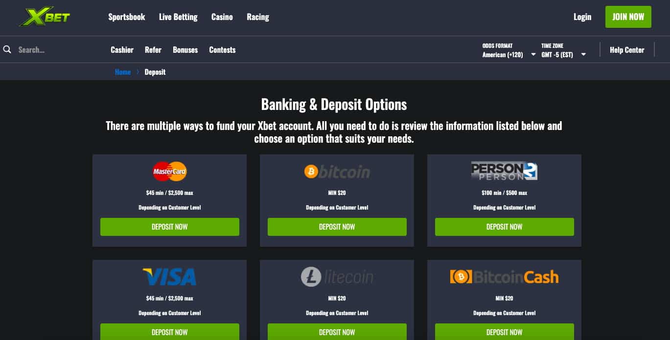 XBet cashier crypto new betting sites