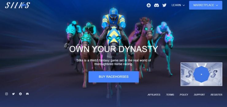 Silks crypto betting game