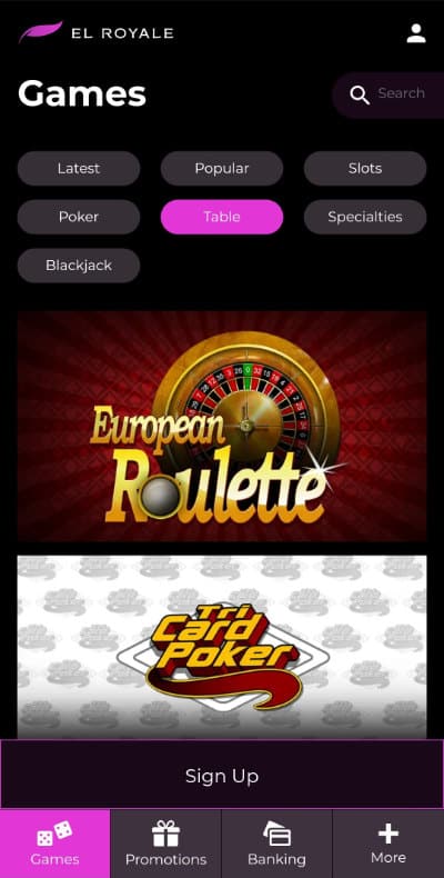 El Royale Virtual Roulette