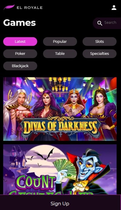 El Royale live casino app