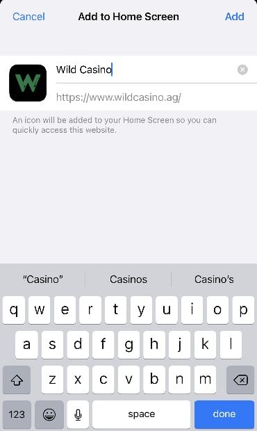 Wild Casino live casino app