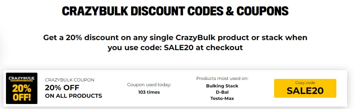 Crazy Bulk discount