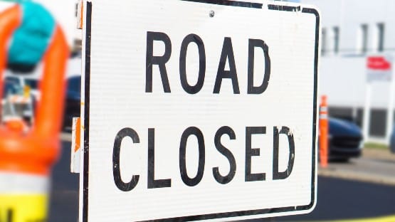 road closed