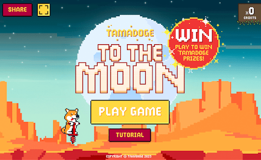 tamadoge to the moon arcade game