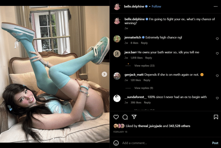 Cosplayer Belle Delphine Trolls Fans With Prank Pornhub Account