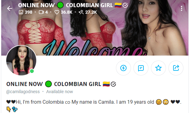 Colombian girl OnlyFans