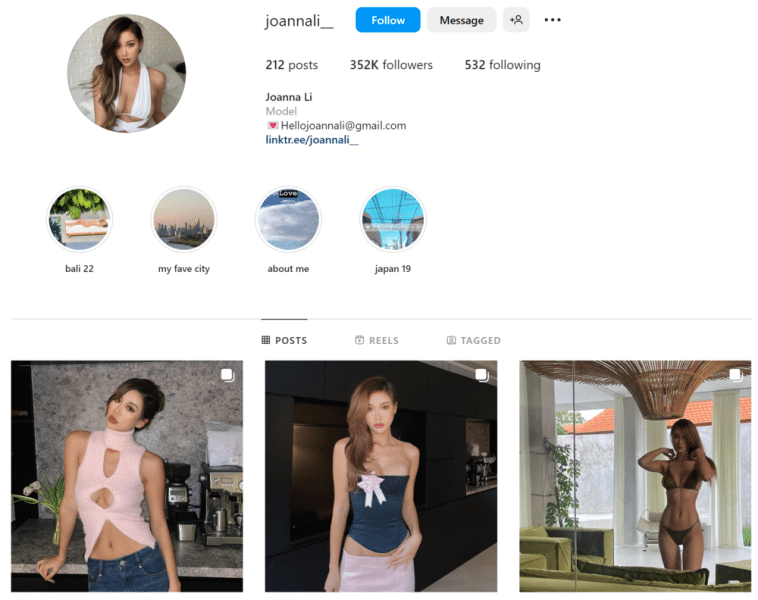 Joanna Li Instagram