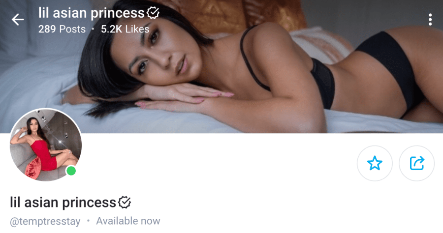 Lil Asian Princess OnlyFans page