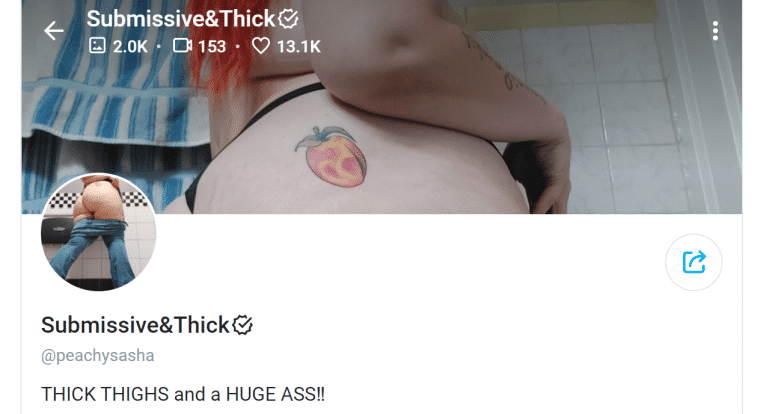 Peachy Sasha Thick OnlyFans