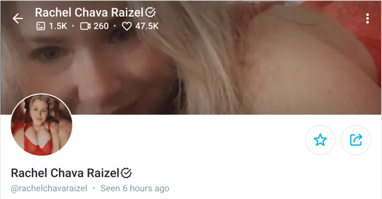 Rachel Chava Raizel OnlyFans Profile