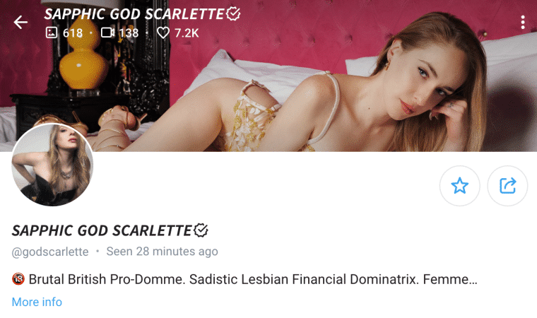 Sapphic God Scarlette OnlyFans