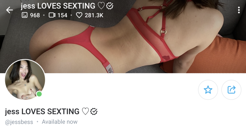 Jess Loves Sexting OnlyFans