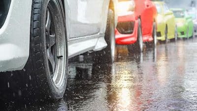 traffic rain weather road conditions