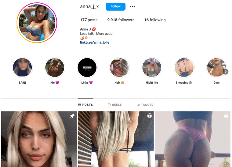 Anna Jolie Instagram Profile