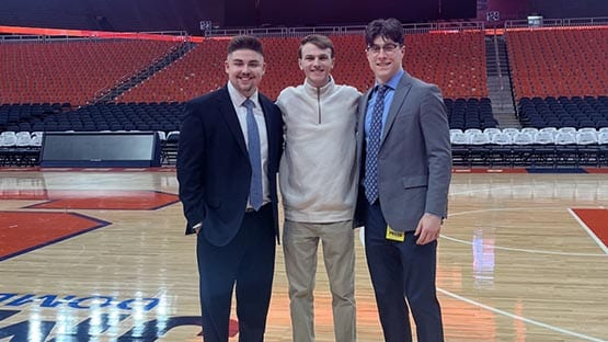 Virginia Tech Sports Broadcasting students