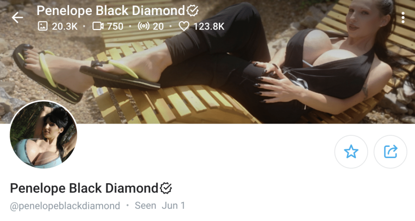 Penelope Black Diamond OnlyFans