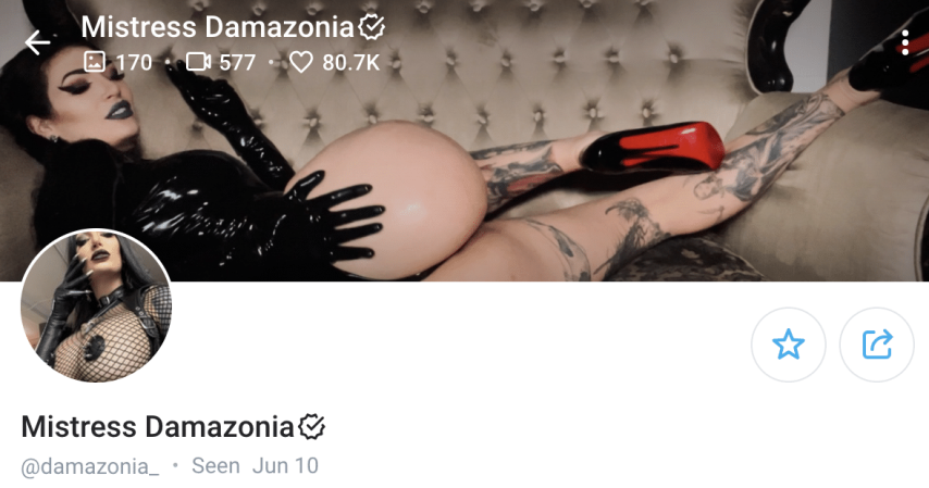 Mistress Damazonia OnlyFans