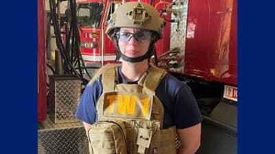 harrisonburg fire department ballistic equipment vest helmet