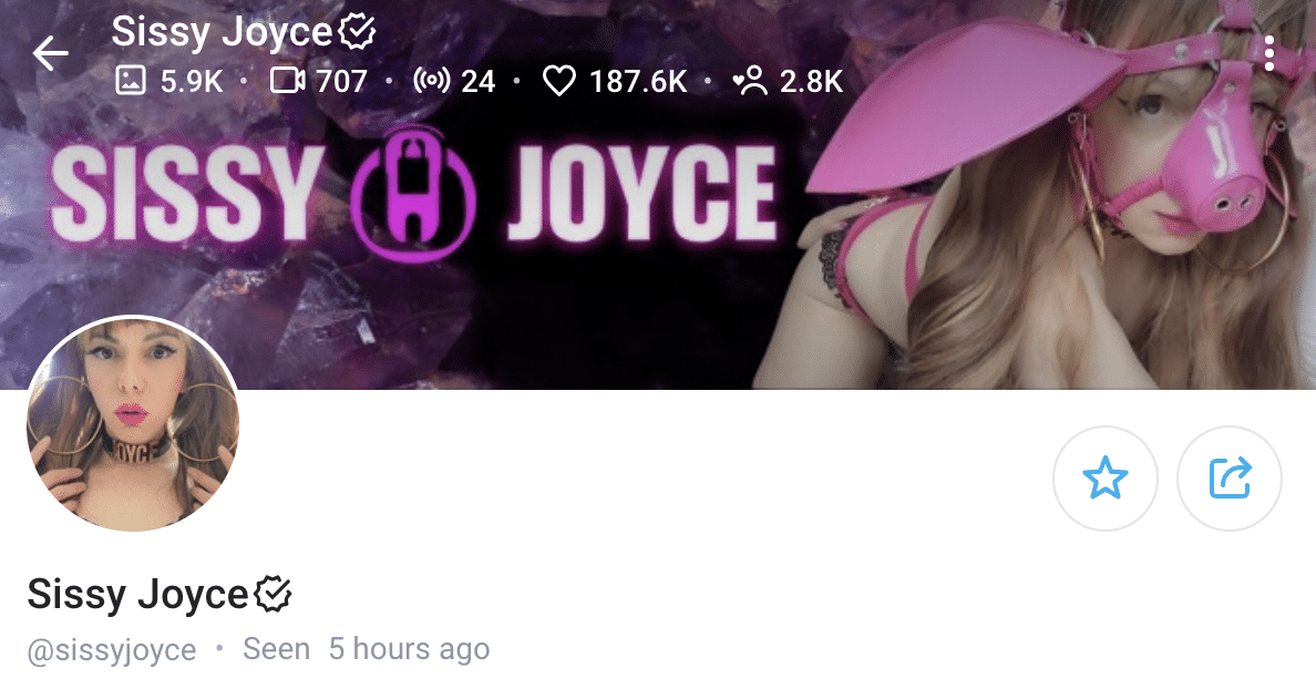 sissy joyce onlyfans