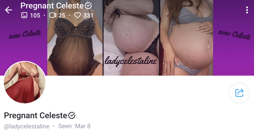 Pregnant Celeste OnlyFans