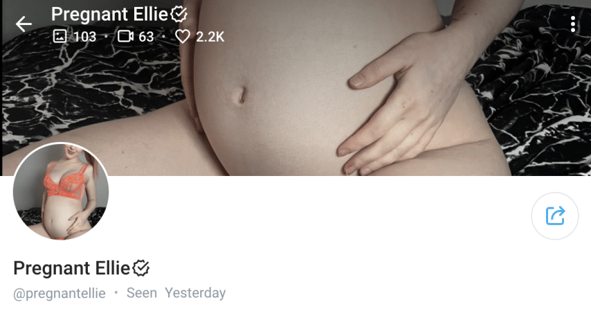 Pregnant Ellie OnlyFans