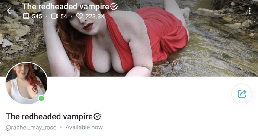 The redheaded vampire Rachel OnlyFans
