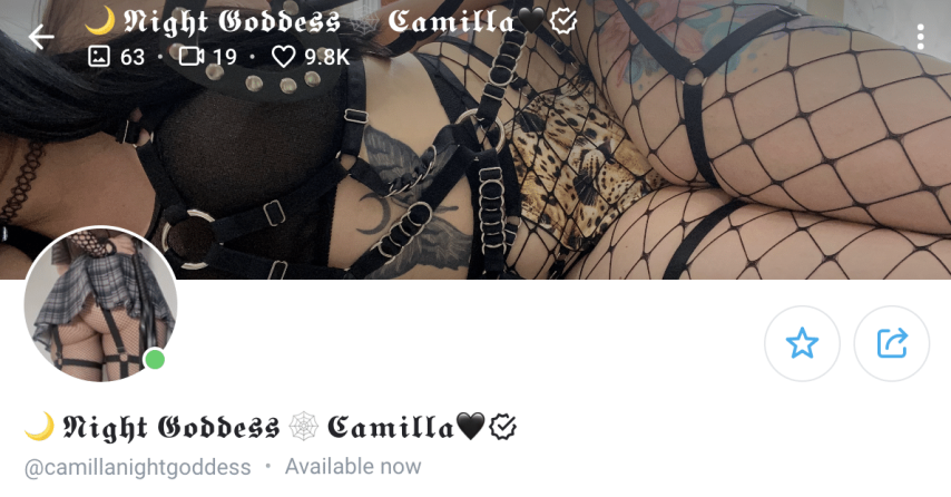 Night Goddess Camila OnlyFans