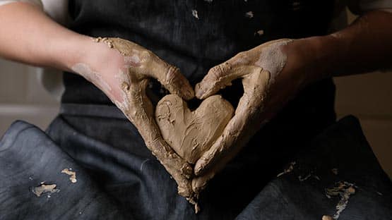 clay artist heart