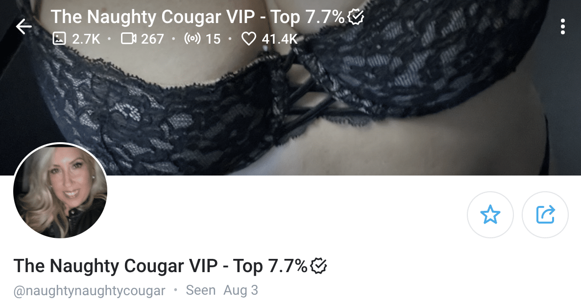 the naughty cougar onlyfans