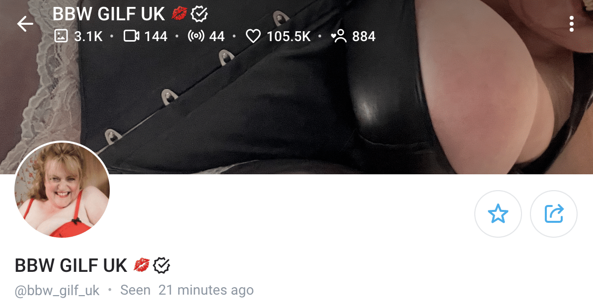 bbw gilf uk onlyfans