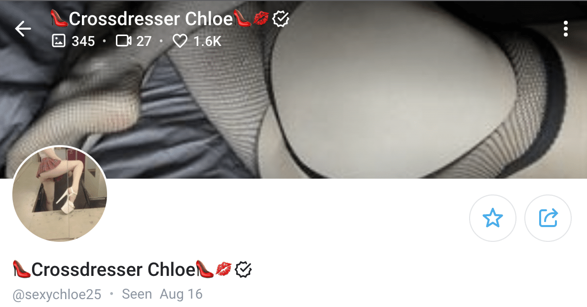 crossdresser chloe onlyfans